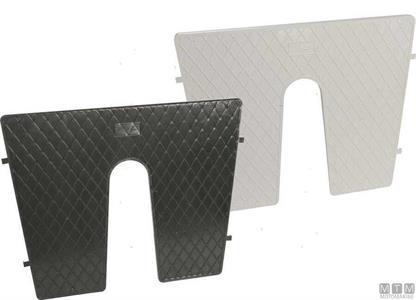 Piastra Salvapoppa in plastica bianca con Invito 450 x 360 MM