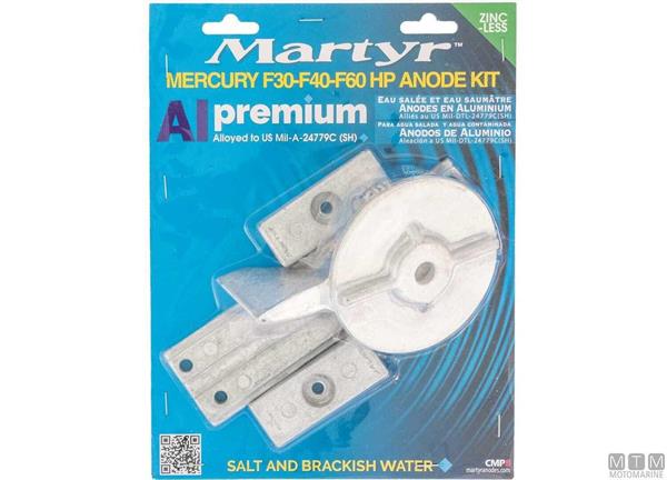 Kit Anodi per Mercury F30-F40-F60HP in Alluminio