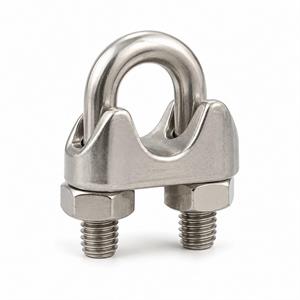 Morsetto Pressacavo per Cavo Ø8mm in Acciaio Inox