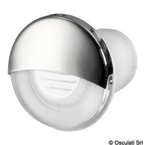 Luce di cortesia LED da incasso tonda bianca