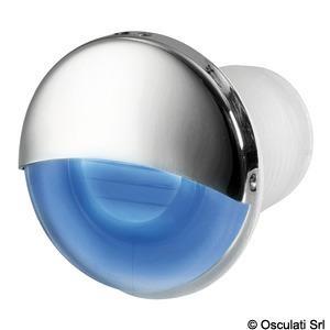 Luce di cortesia LED da incasso tonda blu