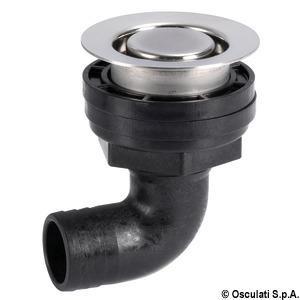 Scarico inox con filtro 90°
