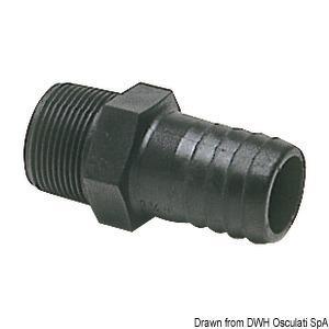 Portagomma nylon maschio 3/4