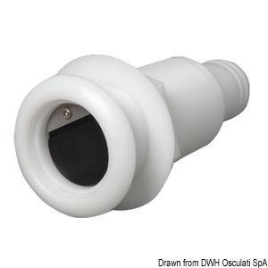 Scarico nylon 2 1/4 mm 38 con valvola non ritorno