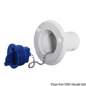 Tappo nylon Water azzurro 38 mm