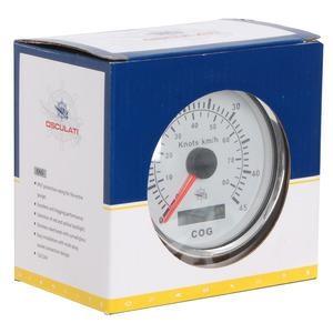 Spidometro Pitot 0-55 MPH bianco/lucida