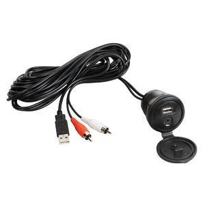 Cavo ausiliare USB-AUX con frontalino stagno