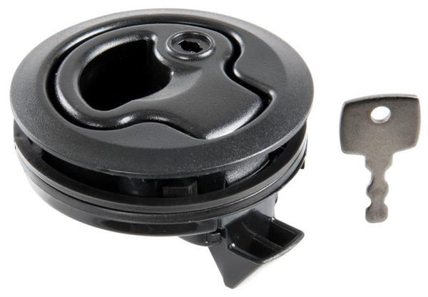 Alzapagliolo nylon nero con serratura