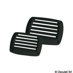 Griglia ABS 125 x 125 mm nera