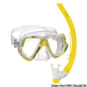 Set maschera e boccaglio PVC bambino