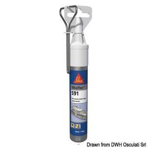 Sigillante a polimeri Sikaflex 591 nero 70 ml