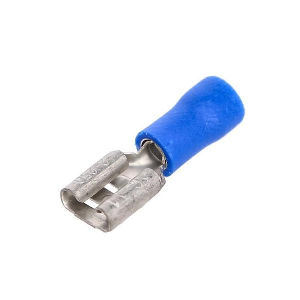 Terminale lamellare femmina 6.3 mm blu