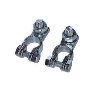 Coppia morsetti batteria in ottone zincato M10