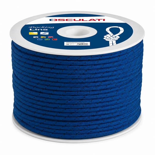 Treccia fluorescente mm 8 blu