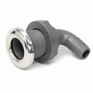 Scarico a mare Pvc/Inox curvo Ø 19 mm