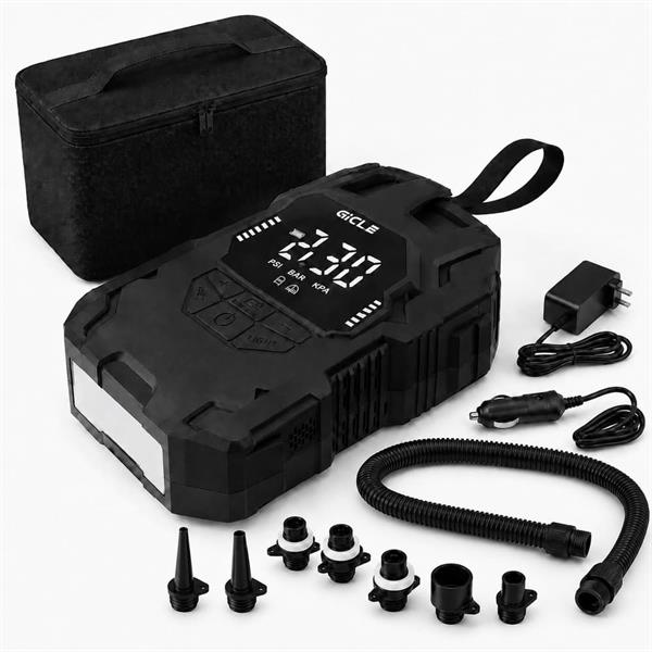 Pompa gonfiatore a Batteria CIGLE Nera