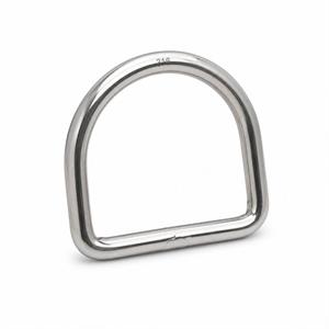 Anello a D 4mm Acciaio 27mm inox