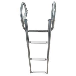 Scaletta 4 gradini bianchi con corrimano 360mm