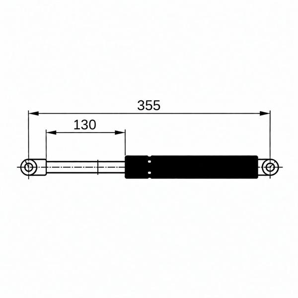 Molla a gas Springlift 355 mm spinta 30 kg