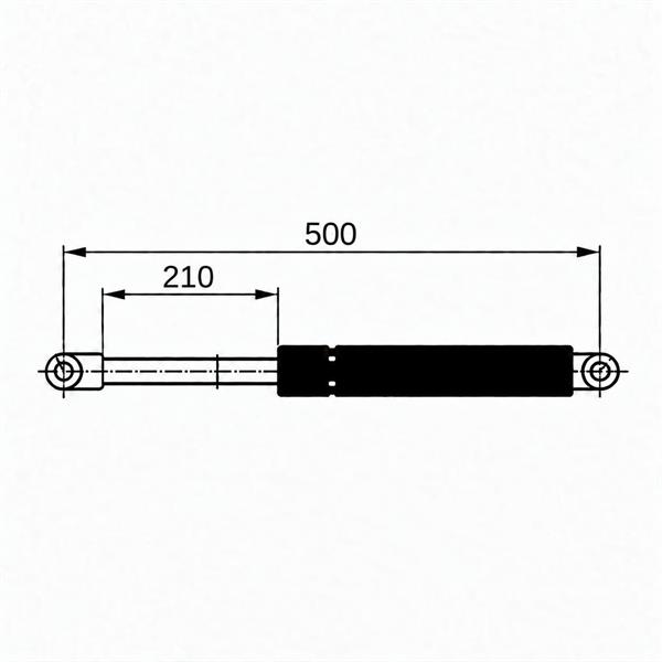 Molla a gas Springlift 500 mm spinta 30 kg