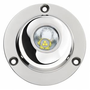 Faro subacqueo LED bianca inox Ø 80 mm