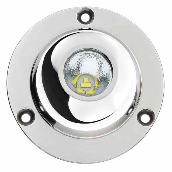 Faro subacqueo LED bianca inox Ø 80 mm