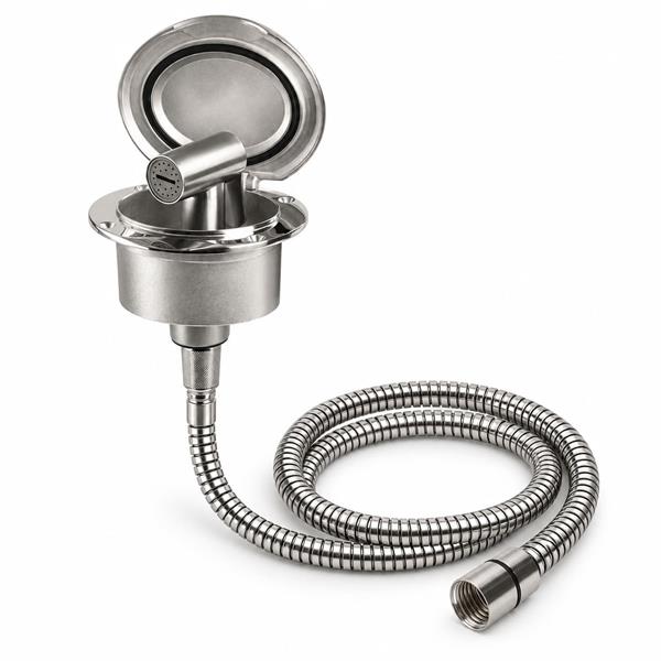 Kit doccetta Inox 316 a scomparsa con tubo 2,5 m