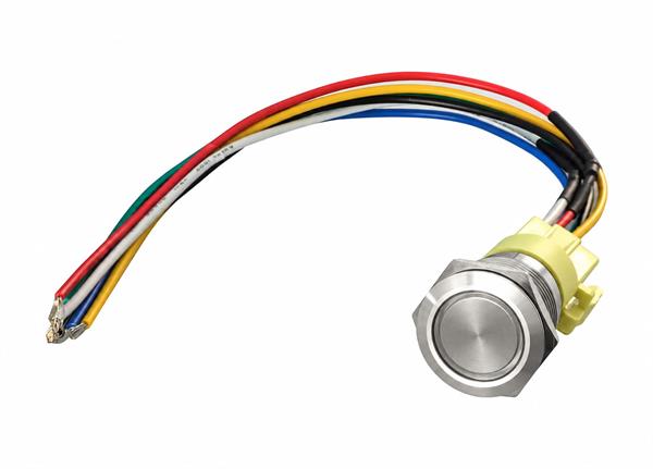 Interruttore a pulsante stagno ON-OFF 5A Inox