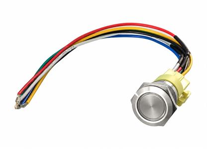 Interruttore a pulsante momentaneo (ON)-OFF 5A Inox