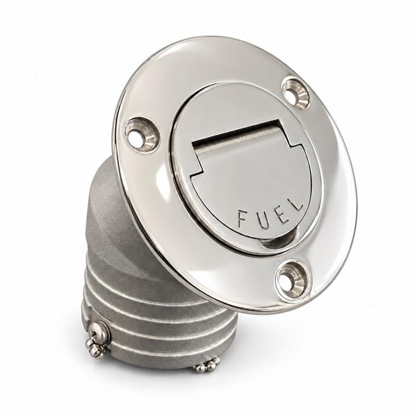 Tappo Inox imbarco carburante inclinato Ø 50 mm