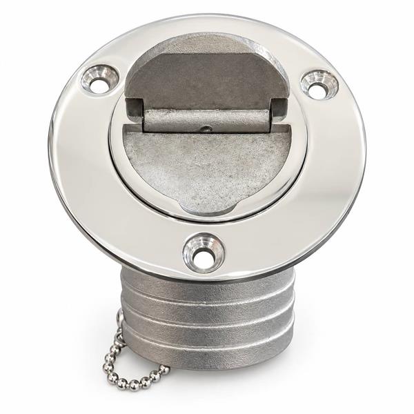 Tappo Inox imbarco carburante inclinato Ø 50 mm