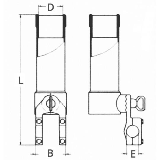 Portacanne orientabile per pulpiti