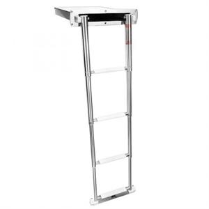 Scaletta telescopica Inox a scomparsa 3 gradini