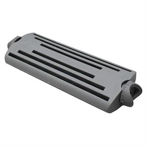 Set Gradino scaletta e 2 fissaggi per tubo da 22mm X 18cm Grigio