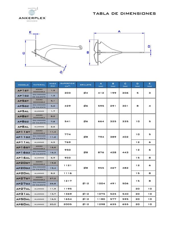 Ancora Smontabile 11.2 Kg Ankerplex