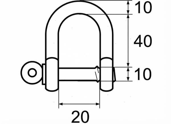 Grillo dritto D 10MM Inox 316 M-CARD