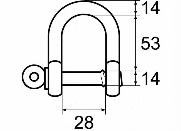 Grillo dritto D 14MM Inox 316