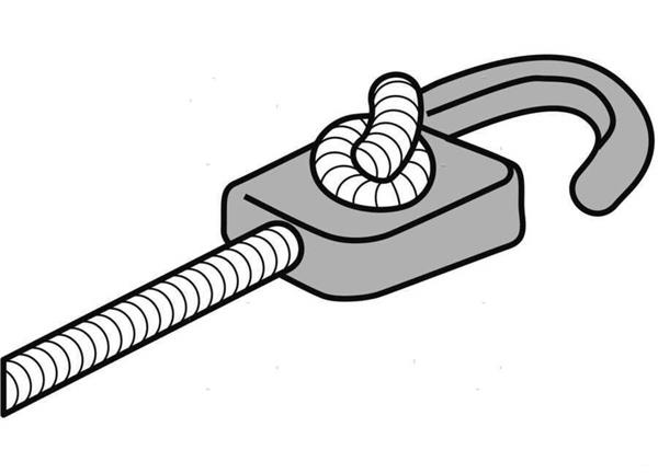 Gancetto in nylon per corda elastica D 8MM