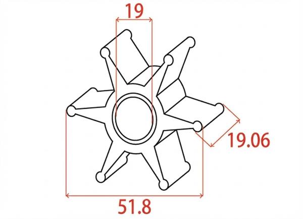Girante MTM-oem Mercury 47-89983T