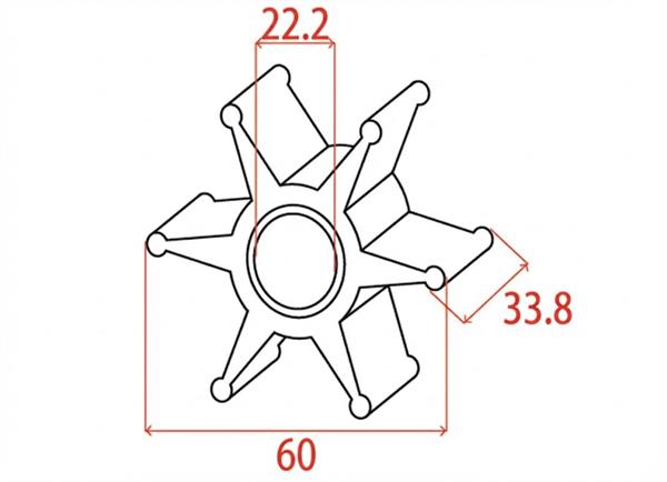 Girante MTM-oem Mercury 47-89984T4