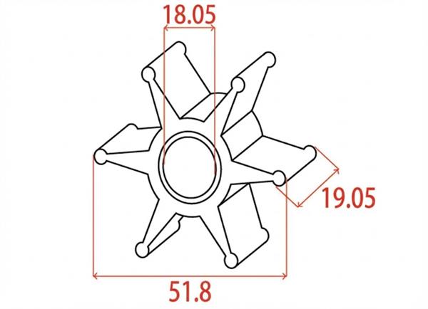 Girante MTM-oem Yamaha 6H3-44352-00
