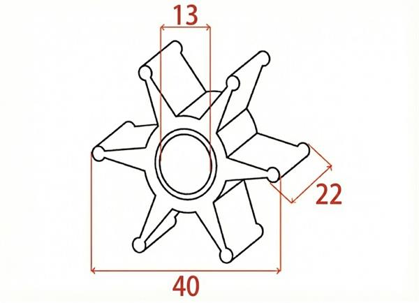 Girante MTM-oem Yamaha 682-44352-01/03