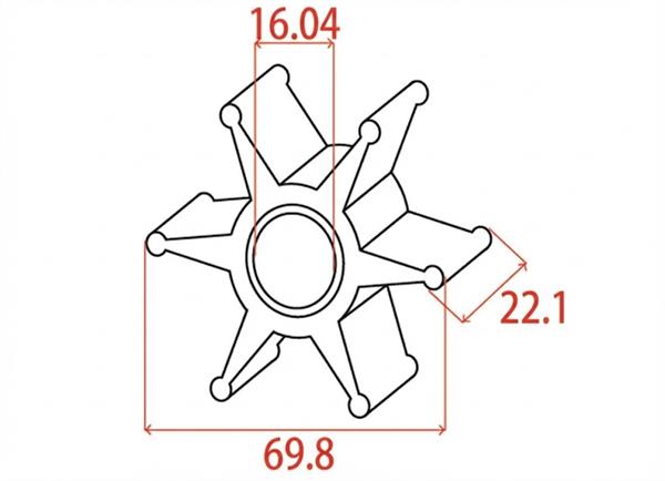 Girante MTM-oem Yamaha 6F5-44352-00
