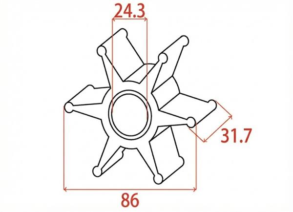 Girante MTM-oem Suzuki 17461-90J00/01