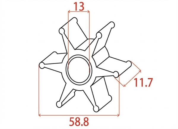 Girante MTM-oem Mercury 47-42038Q02