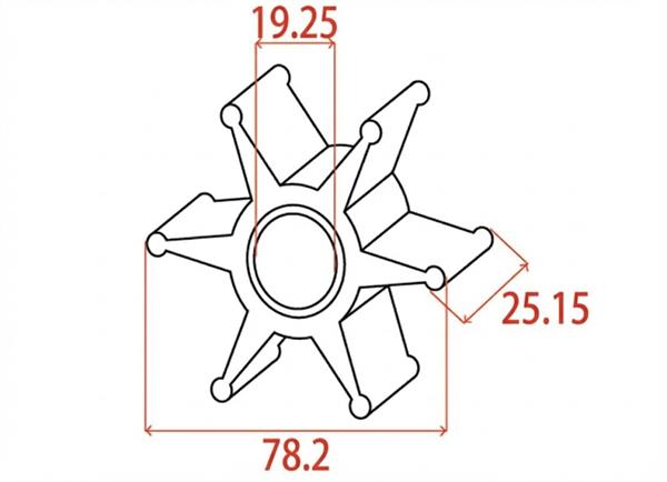 Girante MTM-oem Mercury 47-19453T