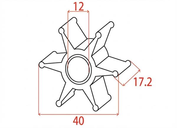 Girante MTM-oem Mercury 47-803748 1