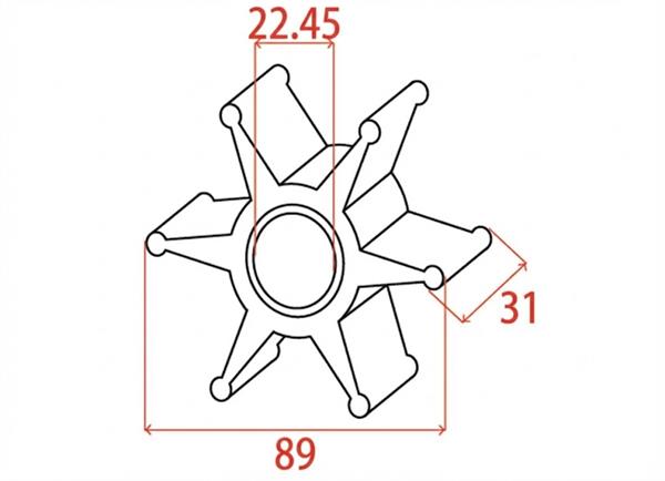 Girante MTM-oem Yamaha 6E5-44352-01