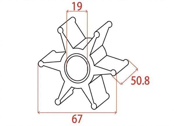 Girante MTM-oem Mercury 47-59362T1