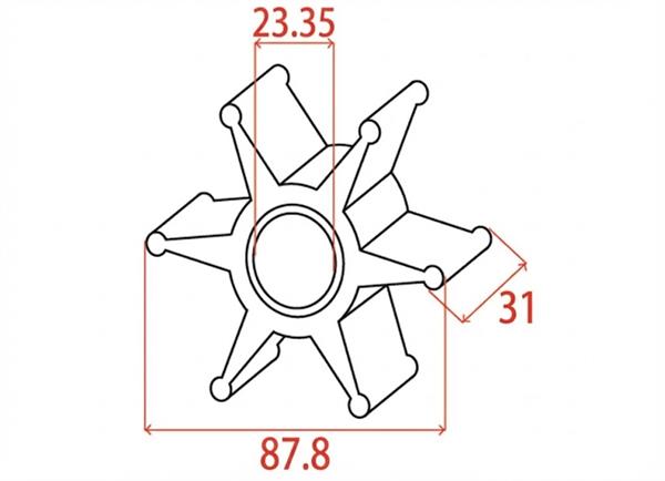 Girante MTM-oem Honda 19210-ZW1-B02>04
